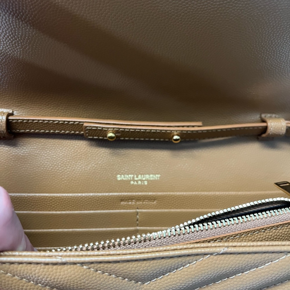 Authentic Ysl Monogram Large Wallet On Chain - image 6